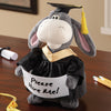 Animated Graduation Donkey Plush Cute Stuffed Animal