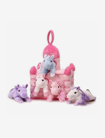 Soft Toy Castle with 5 Plush Little Ponnies