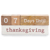 Mud Pie Multi-Holiday Wooden Count Down Blocks - Christmas, Thanksgiving, Birthday, & Halloween